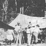Acampamento de topógrafos da CTNP, em 1929